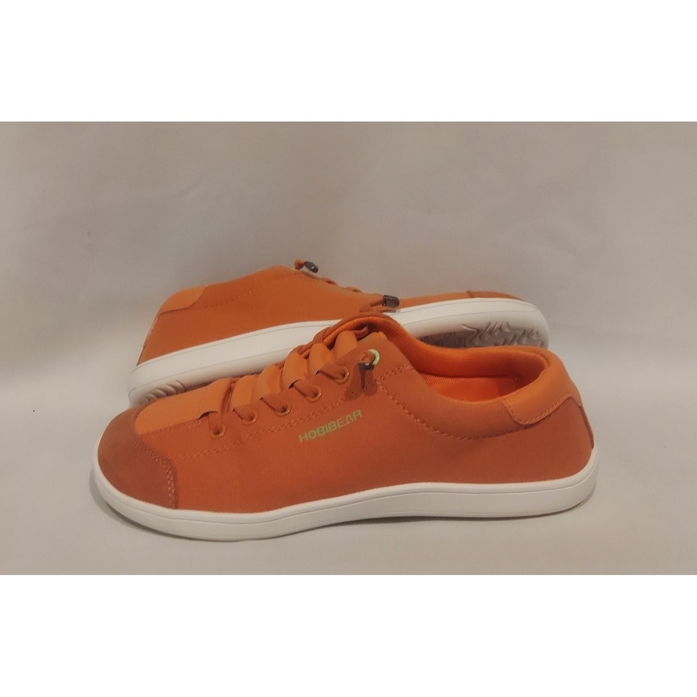 Hobibear Womens Mens Orange Barefoot Minimalist Sneakers Shoes Size W/9 M/7